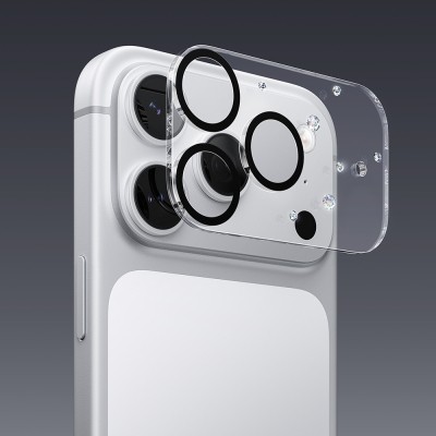 Apple iPhone 17 Pro Max Pynana Diamond Sky Series Rhinestone Camera Lens Protector - 14