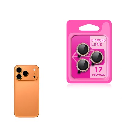 Apple iPhone 17 Pro Max Zore CL-06 Camera Lens Protector Orange
