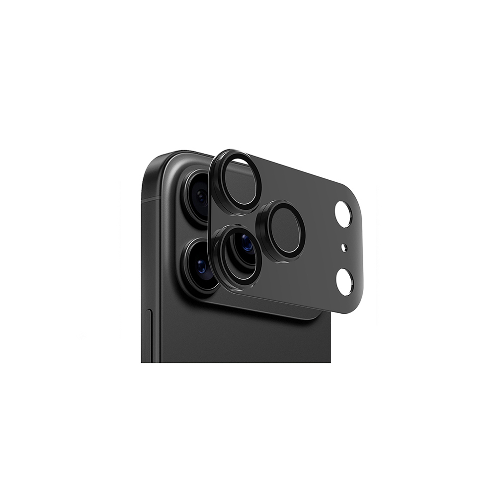 Apple iPhone 17 Pro Max Zore CL-20 Kamera Lens Koruyucu - Siyah