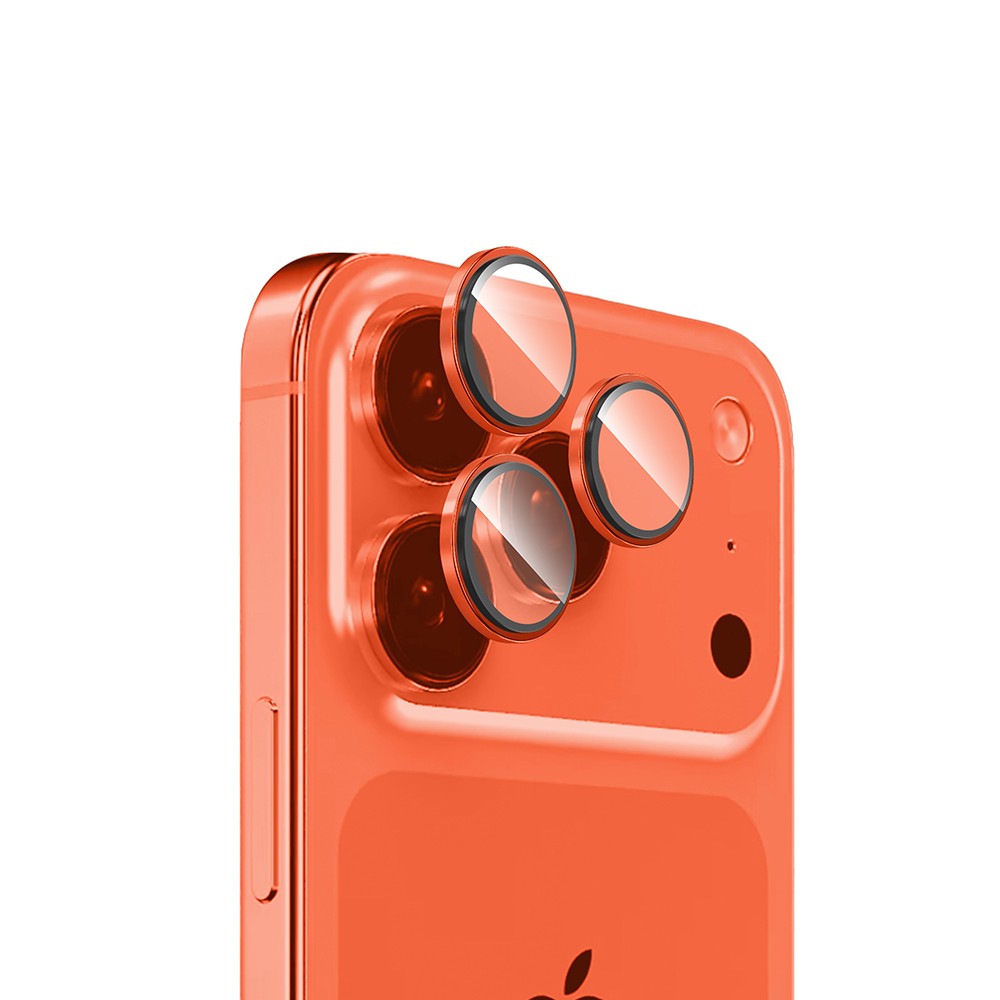 Apple iPhone 17 Pro Max Zore Mikro Kamera Lens Koruyucu - Turuncu