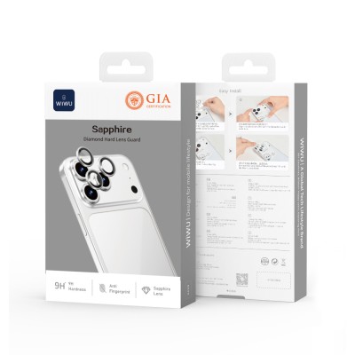 Apple iPhone 17 Pro Wiwu LG-003 Lens Guard Çizilmeye Karşı Dayanıklı Safir Kamera Lens Koruyucu - 10