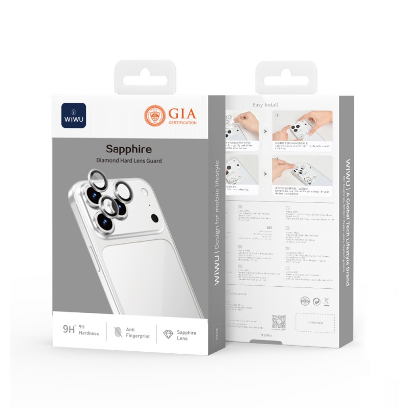 Apple iPhone 17 Pro Wiwu LG-003 Lens Guard Scratch Resistant Sapphire Camera Lens Protector - 10