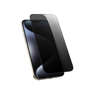 Apple iPhone 17 Pro Wiwu Wi-SQ009 Easy Install iPrivacy 360° Anti-Peep Oleophobic Tempered Glass Screen Protector + Easy Application Tool - 5