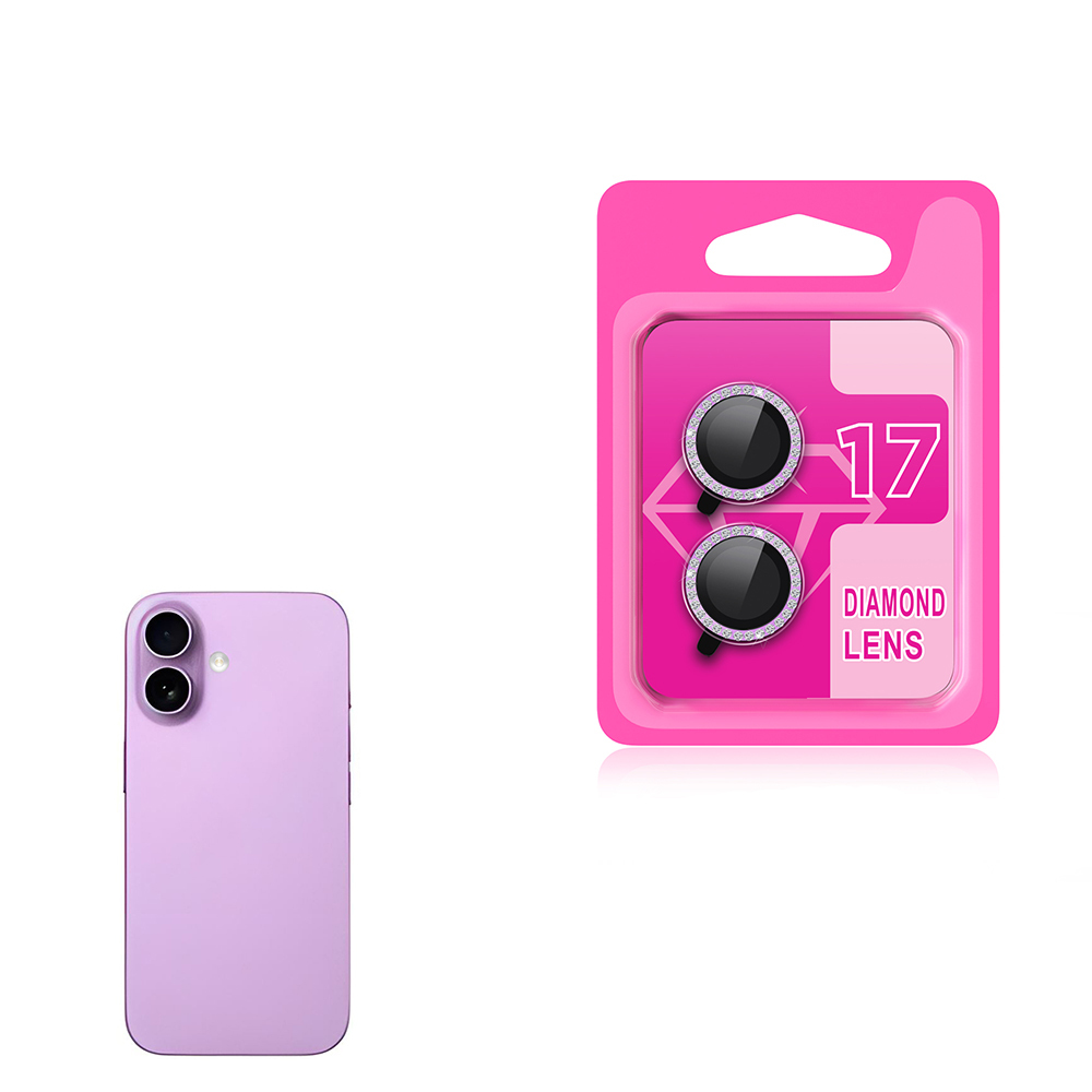 Apple iPhone 17 Zore CL-06 Kamera Lens Koruyucu - Açık Mor