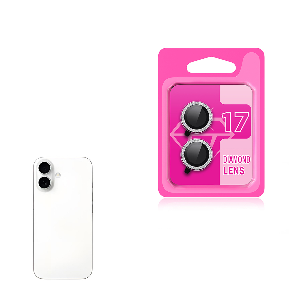 Apple iPhone 17 Zore CL-06 Kamera Lens Koruyucu - Gümüş