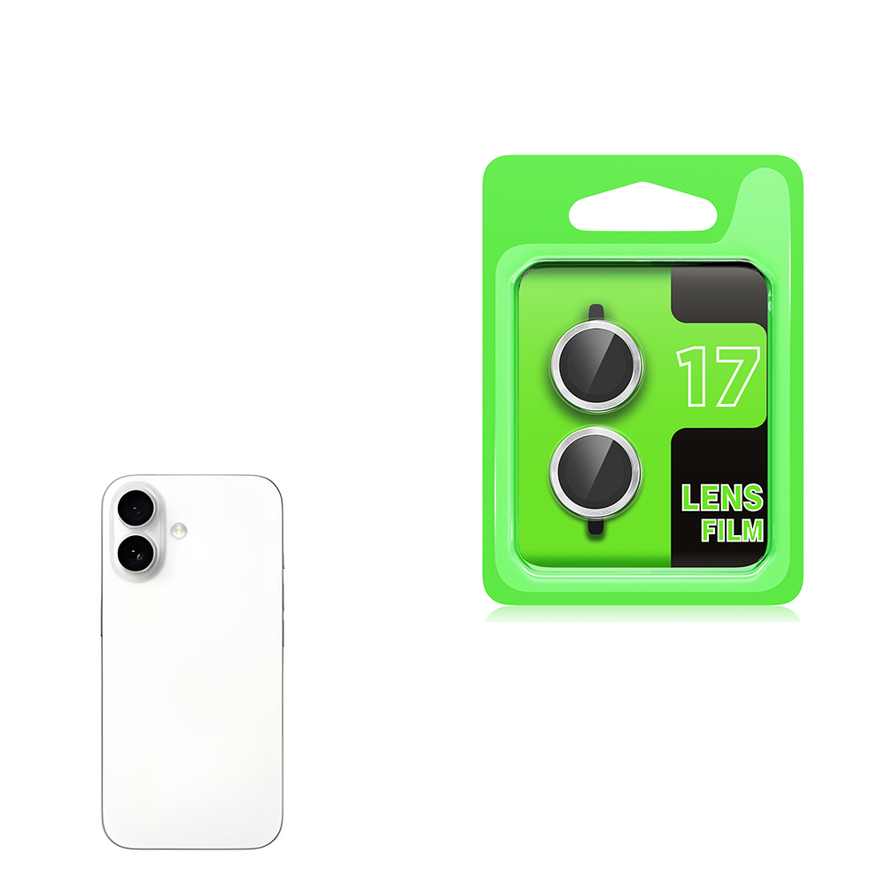 Apple iPhone 17 Zore CL-07 Kamera Lens Koruyucu - Gümüş
