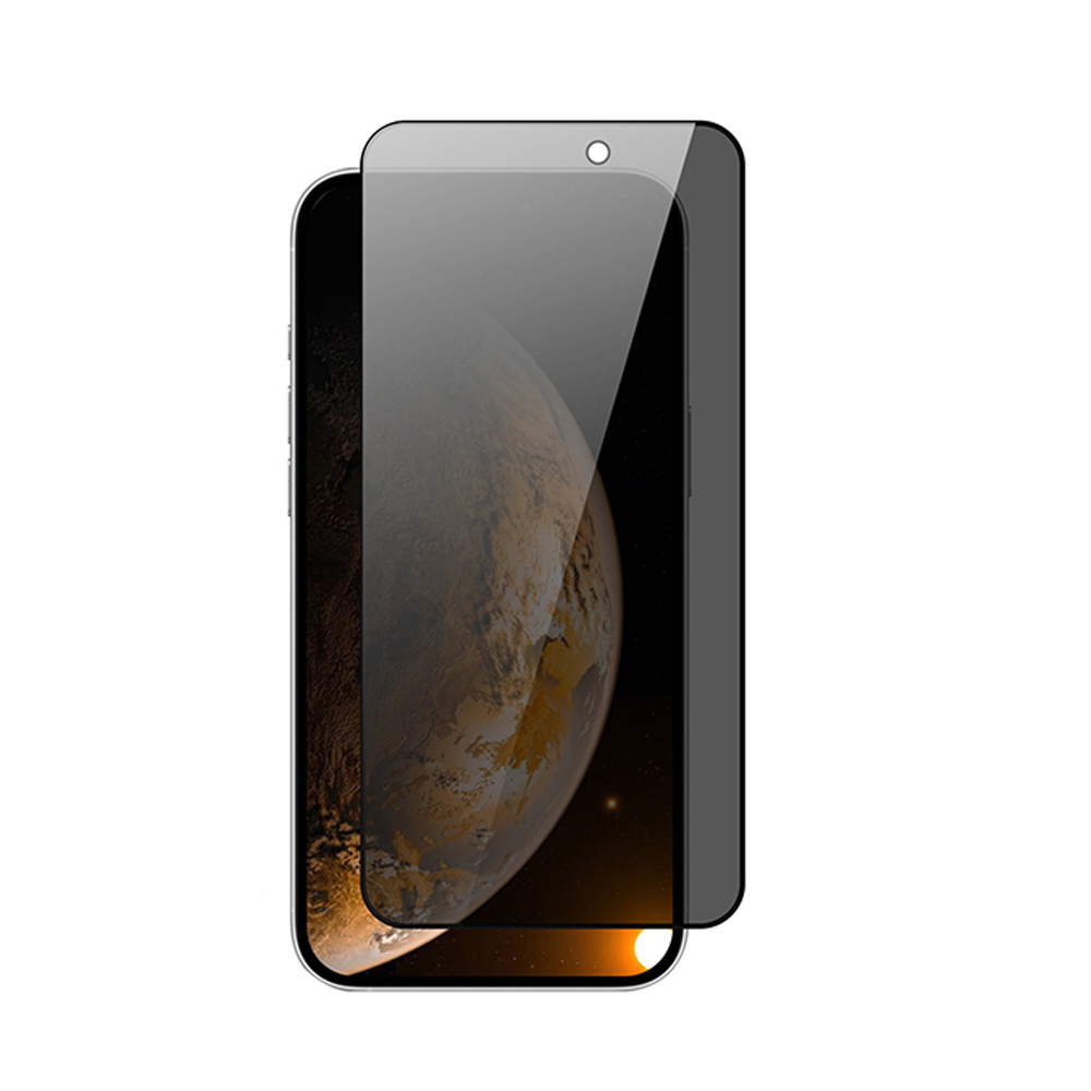 Apple iPhone 17 Zore Rika Premium Privacy Temperli Cam Ekran Koruyucu - Siyah