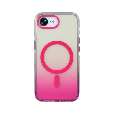 Apple iPhone 17E Case M-safe Charging Enabled Transparent Gradient Zore Toros Cover - 11