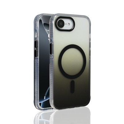 Apple iPhone 17E Case M-safe Charging Enabled Transparent Gradient Zore Toros Cover - 4