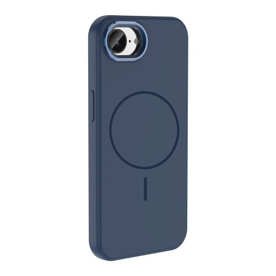Apple iPhone 17E Case M-Safe Charging Feature Metal Camera Frame Zore Edi Silicone Cover - 9