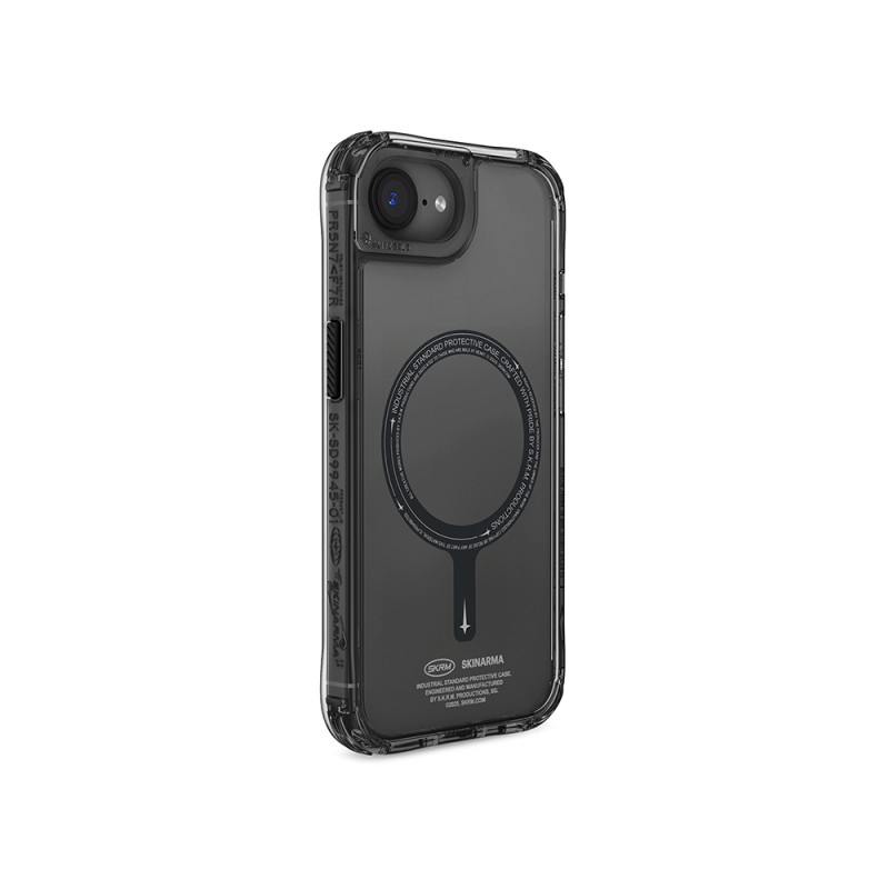 Apple iPhone 17E Case with M-safe Charging Feature, Transparent Airbag Design, Skinarma Saido Cover - 8