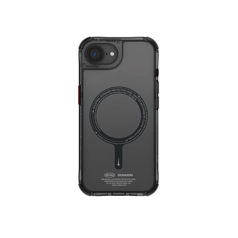 Apple iPhone 17E Case with M-safe Charging Feature, Transparent Airbag Design, Skinarma Saido Cover - 3