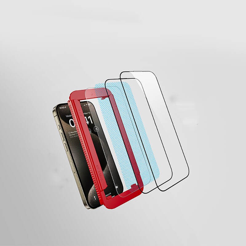 Apple iPhone 17E Casebang Clear HD Ekran Koruyucu + Kolay Uygulama Aparatı - 4
