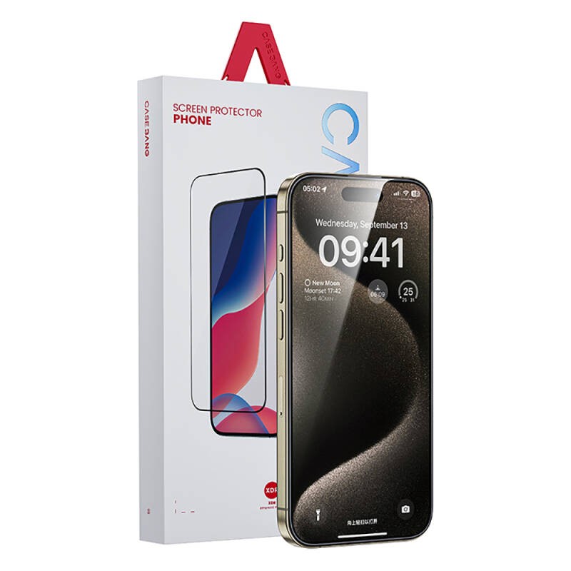 Apple iPhone 17E Casebang Clear HD Ekran Koruyucu + Kolay Uygulama Aparatı - 5