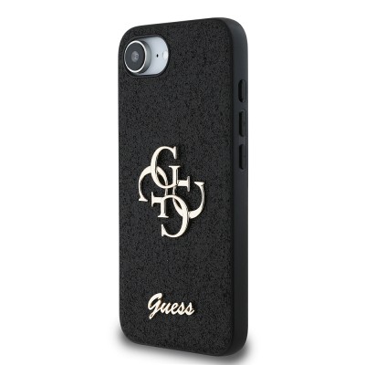 Apple iPhone 17E Kılıf Guess Orjinal Lisanslı 4G Büyük Metal Logolu Glitter Kapak - 10