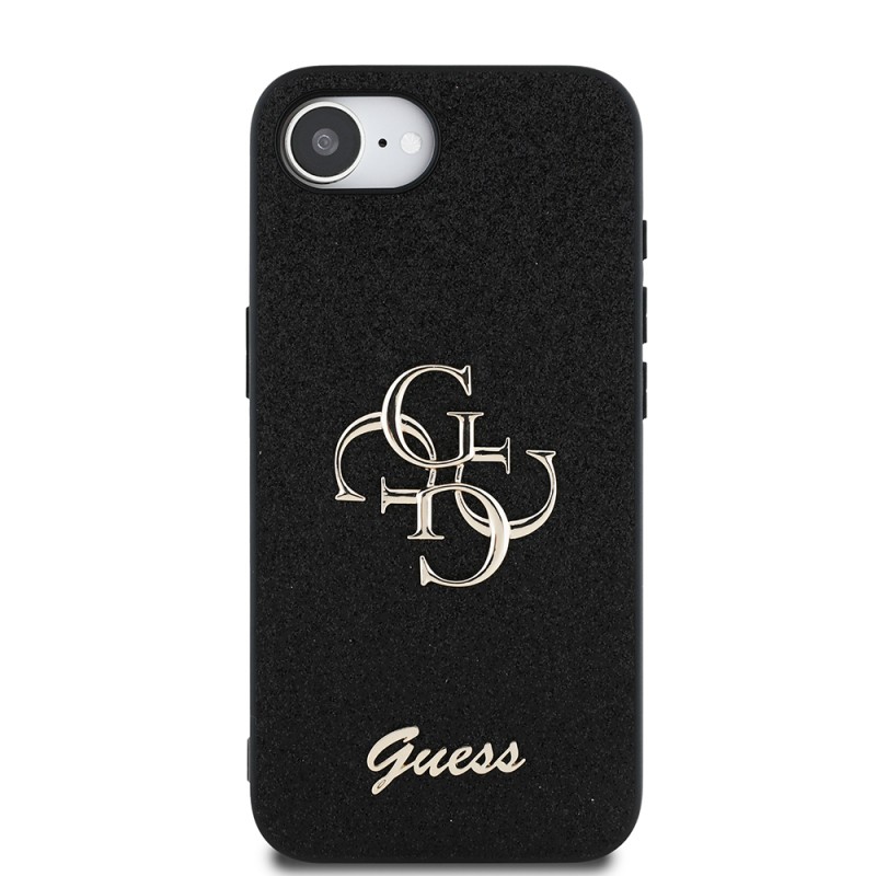 Apple iPhone 17E Kılıf Guess Orjinal Lisanslı 4G Büyük Metal Logolu Glitter Kapak - 11