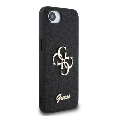 Apple iPhone 17E Kılıf Guess Orjinal Lisanslı 4G Büyük Metal Logolu Glitter Kapak - 12