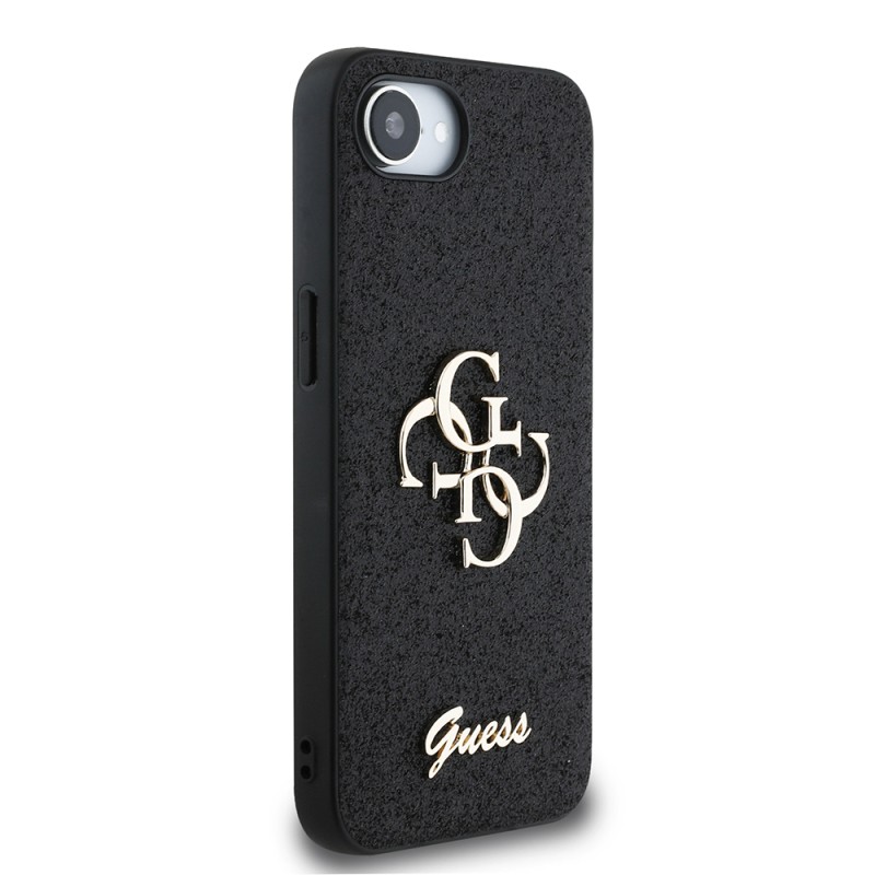 Apple iPhone 17E Kılıf Guess Orjinal Lisanslı 4G Büyük Metal Logolu Glitter Kapak - 12