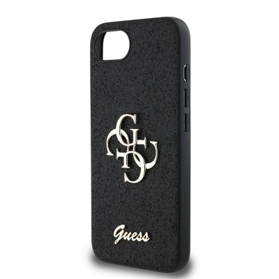 Apple iPhone 17E Kılıf Guess Orjinal Lisanslı 4G Büyük Metal Logolu Glitter Kapak - 14