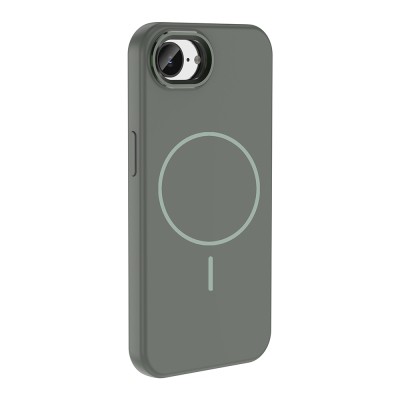 Apple iPhone 17E Kılıf M-Safe Şarj Özellikli Metal Kamera Çerçeveli Zore Edi Silikon Kapak - 6