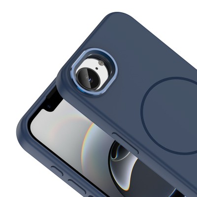 Apple iPhone 17E Kılıf M-Safe Şarj Özellikli Metal Kamera Çerçeveli Zore Edi Silikon Kapak - 8
