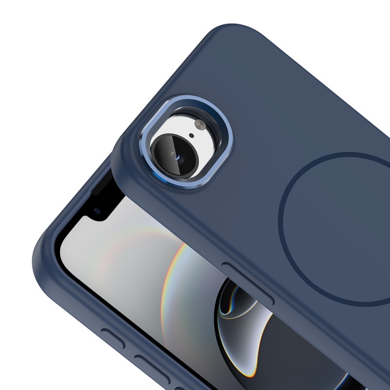 Apple iPhone 17E Kılıf M-Safe Şarj Özellikli Metal Kamera Çerçeveli Zore Edi Silikon Kapak - 8