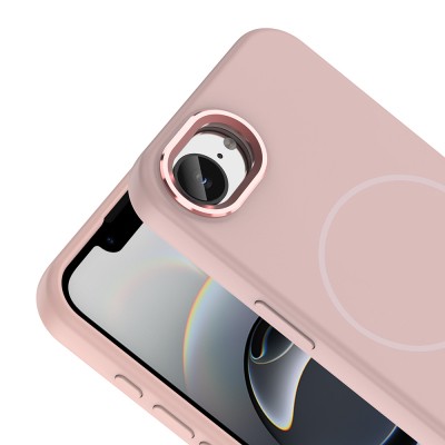 Apple iPhone 17E Kılıf M-Safe Şarj Özellikli Metal Kamera Çerçeveli Zore Edi Silikon Kapak - 11