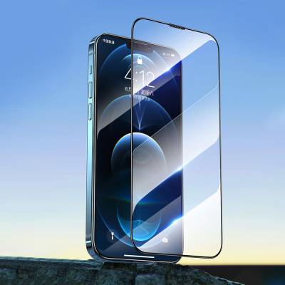 Apple iPhone 17E Wiwu CZ-003 Mavi Işık Teknolojili Hidrofobik ve Oleofobik Parlama Önleyici Cam Ekran Koruyucu - 6