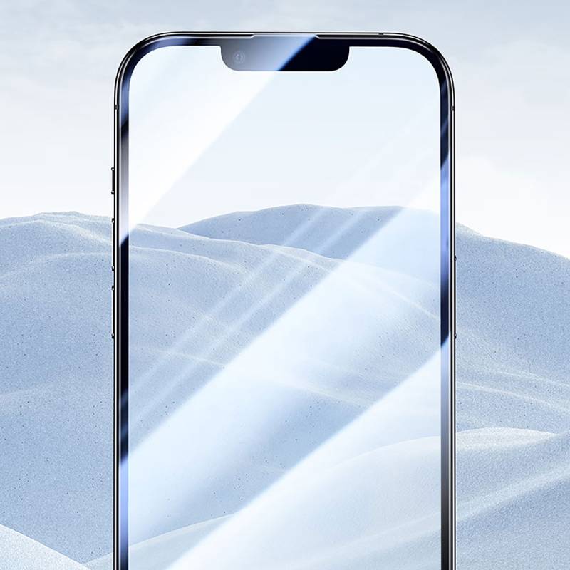 Apple iPhone 17E Wiwu CZ-003 Mavi Işık Teknolojili Hidrofobik ve Oleofobik Parlama Önleyici Cam Ekran Koruyucu - 10
