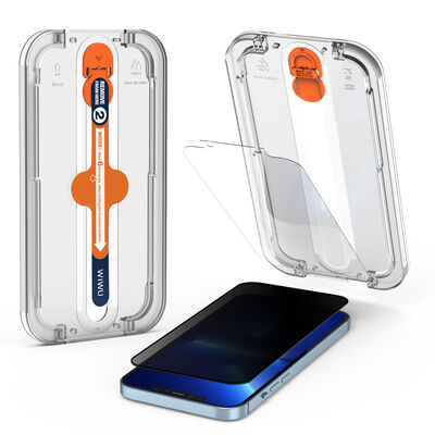 Apple iPhone 17E Wiwu Easy Install iPrivacy Tempered Screen Protector - 5