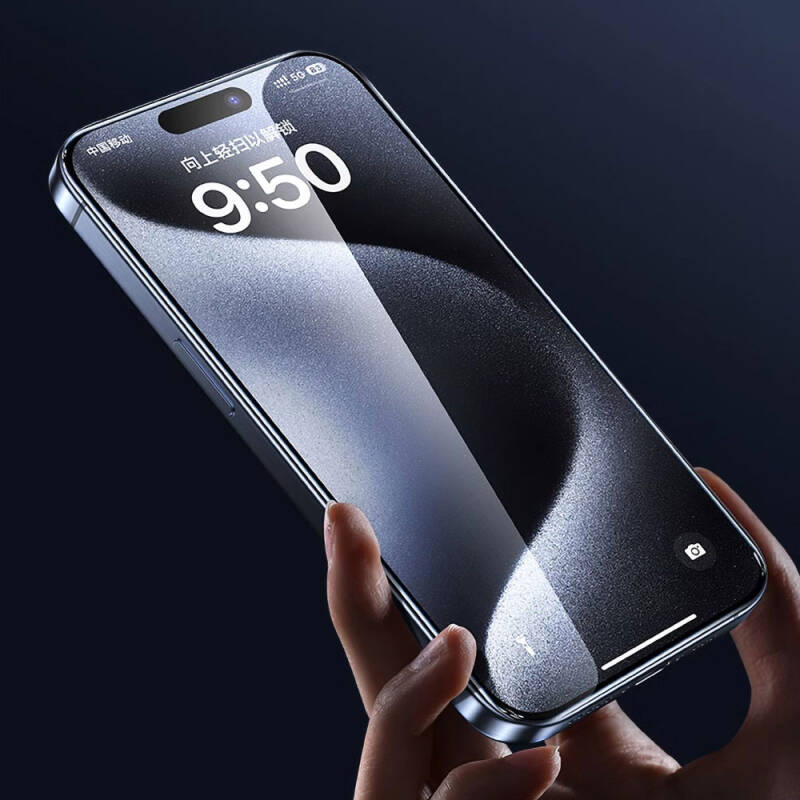 Apple iPhone 17E Wiwu GT-008 Polymer Oleophobic Coating Transparent Smooth Tempered Glass Screen Protector 10-Pack - 5