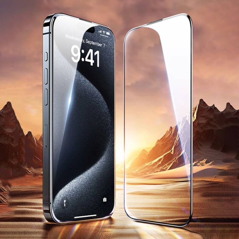 Apple iPhone 17E Wiwu GT-008 Polymer Oleophobic Coating Transparent Smooth Tempered Glass Screen Protector 10-Pack - 11