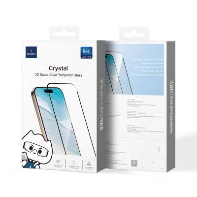 Apple iPhone 17E Wiwu GT-018 Scratch-Resistant Tempered Glass Screen Protector - 6
