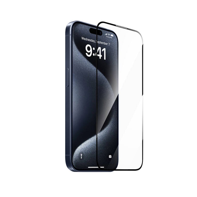 Apple iPhone 17E Wiwu SQ-008 Oleophobic Easy Install Shockproof Tempered Glass Screen Protector + Easy Application Tool - 5