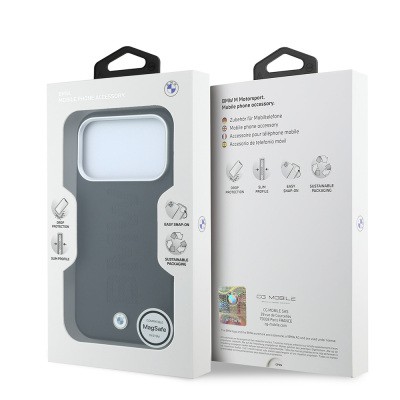 Apple iPhone 18 Pro Case – Genuine Licensed BMW Leather Cover with M-Safe Charging Support and Centered Hot-Stamped Logo - 16