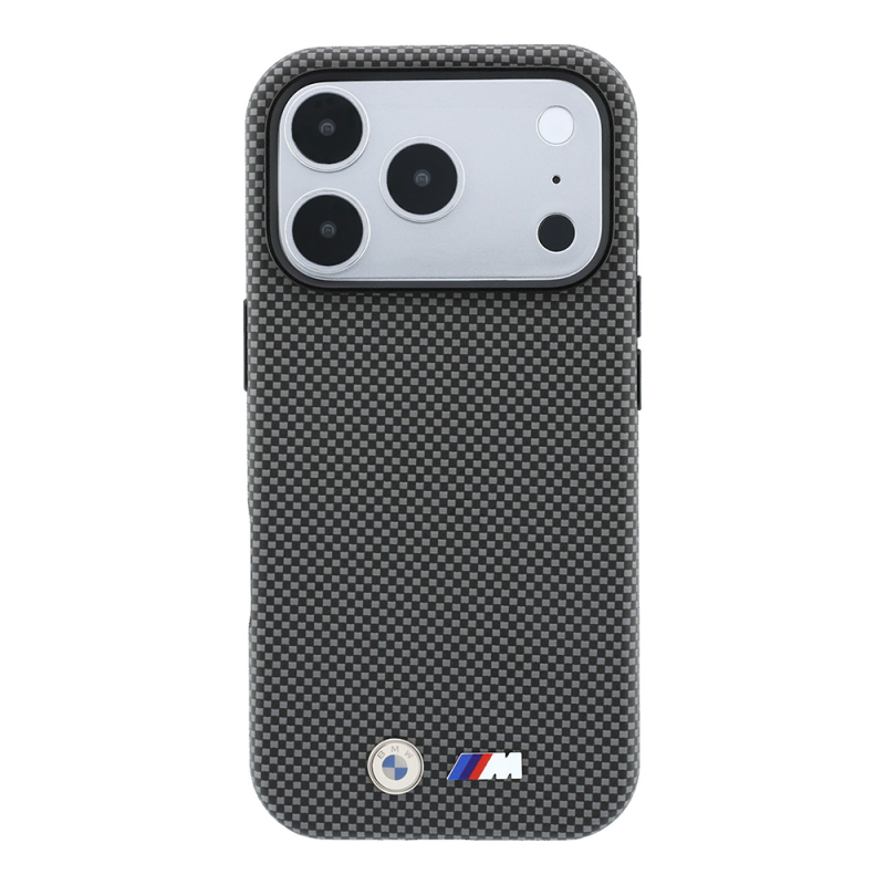 Apple iPhone 18 Pro Case – Genuine Licensed BMW M-Safe (MagSafe Compatible) Cover with M Logo and Tire Tread Pattern - 19