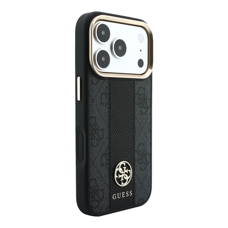 Apple iPhone 18 Pro Case – Genuine Licensed Guess – Leather with 4G Pattern, Stripe, and Logo – MagSafe Charging Compatible - 14