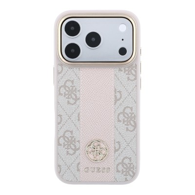 Apple iPhone 18 Pro Case – Genuine Licensed Guess – Leather with 4G Pattern, Stripe, and Logo – MagSafe Charging Compatible - 27