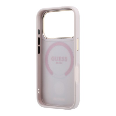 Apple iPhone 18 Pro Case – Genuine Licensed Guess – Leather with 4G Pattern, Stripe, and Logo – MagSafe Charging Compatible - 31