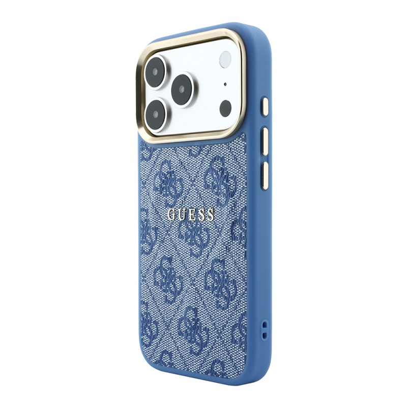 Apple iPhone 18 Pro Case – Genuine Licensed Guess – MagSafe Charging Compatible – Metal Camera Bezel – C-Magnet – 4G Pattern with Logo – Cover - 2