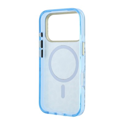 Apple iPhone 18 Pro Case Guess Original Licensed M-safe Charging Enabled Triangle Logo Glitter Leopard Pattern Cover - 31