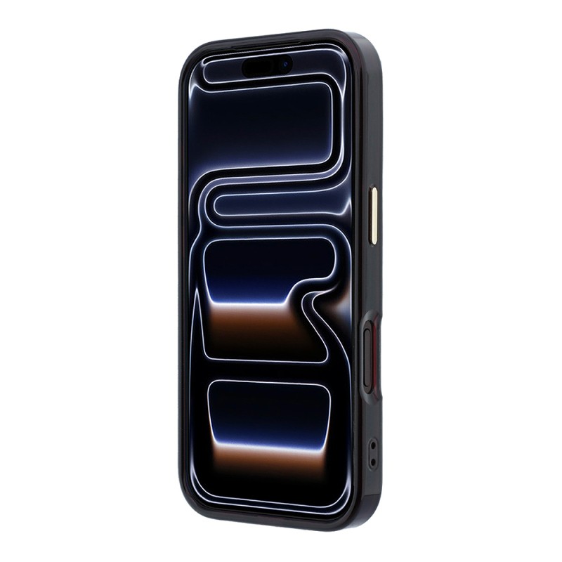Apple iPhone 18 Pro Case Guess Original Licensed M-safe Charging Feature 360-Degree Rotating Stand Metal Logo Silicone Case - 5
