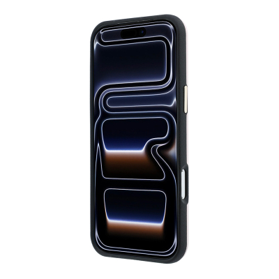 Apple iPhone 18 Pro Case Guess Original Licensed M-safe Charging Feature Enablement PU Perforated Cover 4G and Text Logo Cover - 29