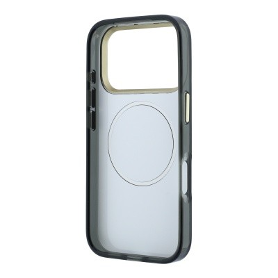 Apple iPhone 18 Pro Case Guess Original Licensed M-safe Charging Feature Rose Pattern Glittery Text and Logo Cover - 17