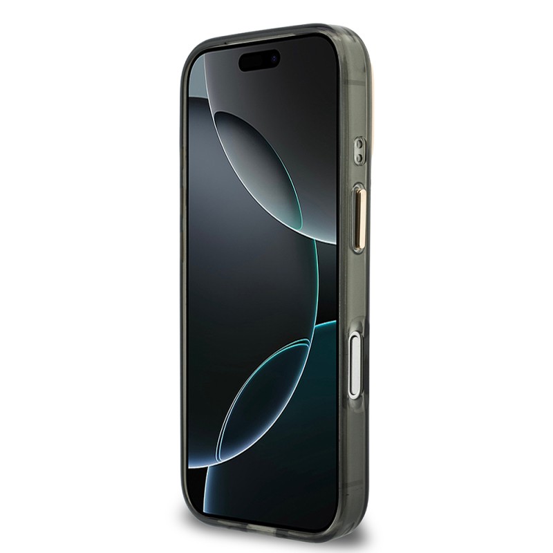 Apple iPhone 18 Pro Case Guess Original Licensed Silicone Cover with Large Metal Logo and Text/4G Design. - 10