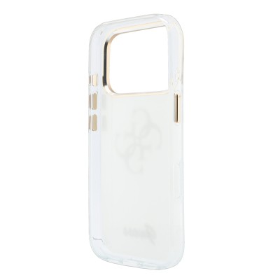 Apple iPhone 18 Pro Case Guess Original Licensed Silicone Cover with Large Metal Logo and Text/4G Design. - 19
