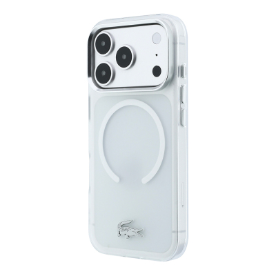 Apple iPhone 18 Pro Case – Lacoste Officially Licensed M-Safe C-Magnet IML Frosted Cover with Iconic Crocodile Logo - 26