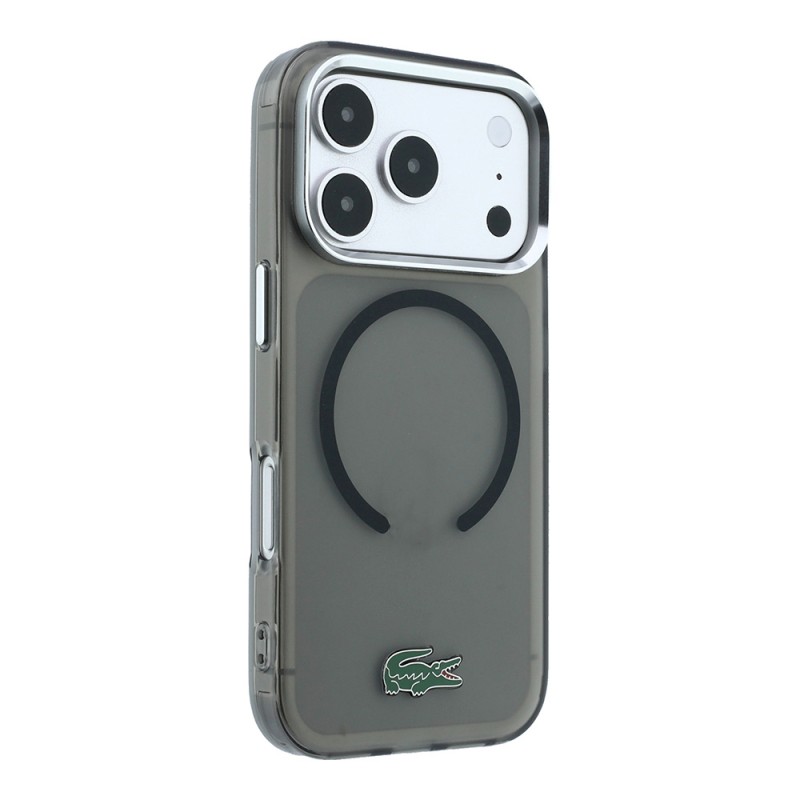 Apple iPhone 18 Pro Case – Lacoste Officially Licensed M-Safe Compatible – IML Frosted Cover with Glossy Crocodile Logo - 7