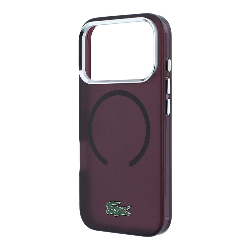 Apple iPhone 18 Pro Case – Lacoste Officially Licensed M-Safe Compatible – IML Frosted Cover with Glossy Crocodile Logo - 15
