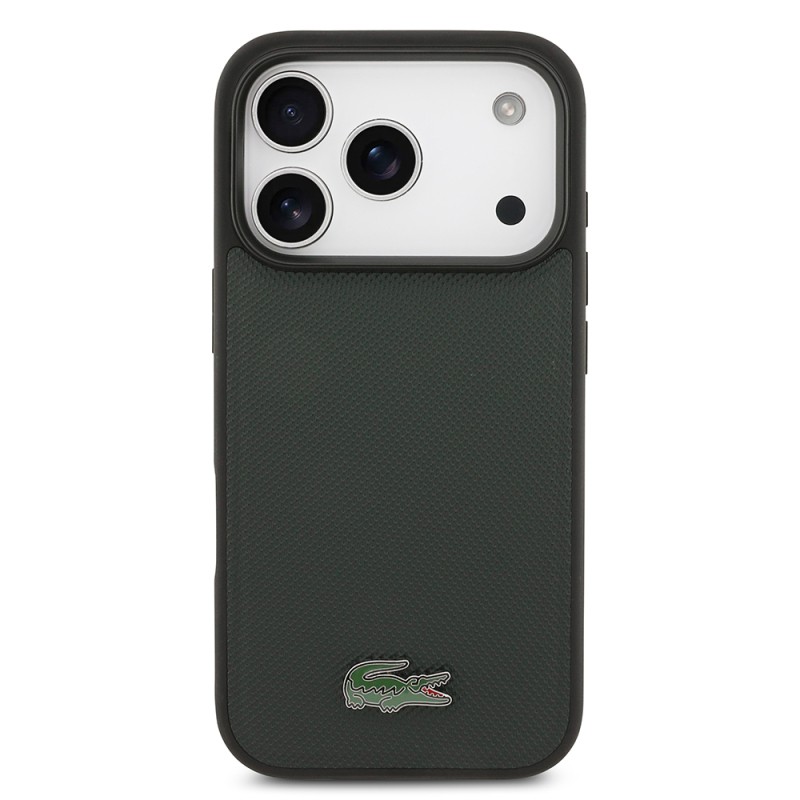 Apple iPhone 18 Pro Case, Lacoste Original Licensed, M-safe Charging Feature, PU Piqué Patterned Cover with Metal Logo. - 8